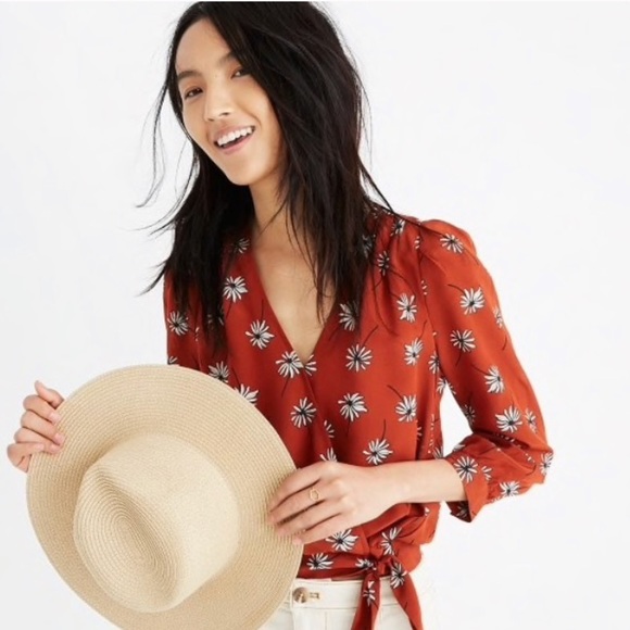 Madewell Tops - Madewell Silk Wrap Top